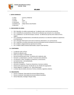 Ciencia y Ambiente - Colegio San Ignacio de Loyola