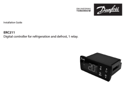 ERC211 Digital controller for refrigeration and defrost - ADAP-KOOL