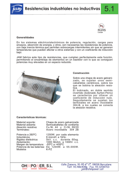 Industriales no inductivas - ohm power sl