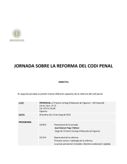 Programa reforma codi penal