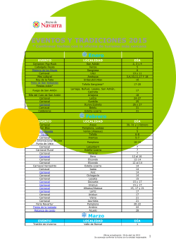 Fiestas y tradiciones destacadas 2015