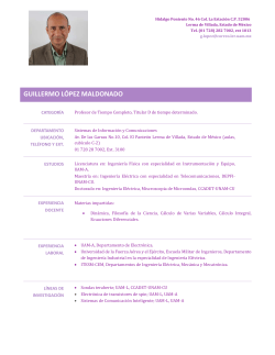 GUILLERMO L&Oacute;PEZ MALDONADO