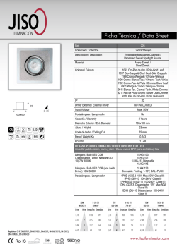 Ficha T&eacute;cnica / Data Sheet