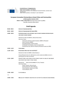 Draft Agenda