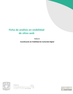 Ficha de an&aacute;lisis en visibilidad de sitios web