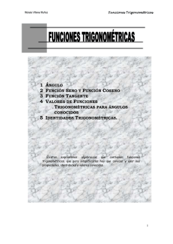 FUNCIONES Trigonométricas