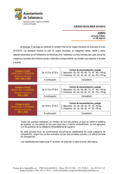 JUEGOS ESCOLARES 2014/2015