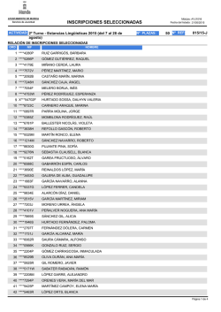 INSCRIPCIONES SELECCIONADAS