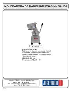 ficha tec. moldeadora de hamburguesas m-sa 130