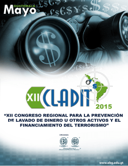 Programa CLADIT 2015 - Escuela Bancaria de Guatemala