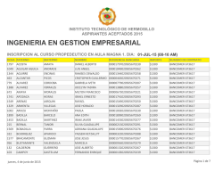 Ing. Gesti&oacute;n Empresarial - Instituto Tecnol&oacute;gico de Hermosillo