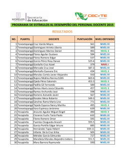 RESULTADOS - Cecyte Morelos