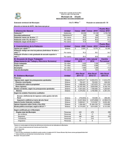 Indicadores socioecon&oacute;micos - Oficina del Contralor General de
