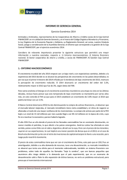 INFORME DE GERENCIA GENERAL