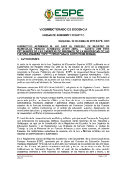 Instructivo matr&iacute;culas - UAR &ndash; Unidad de Admisi&oacute;n y Registro