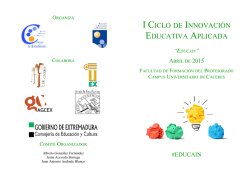 I CICLO DE INNOVACIÓN EDUCATIVA APLICADA