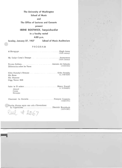 IRENE BOSTWICK, harpsichordist