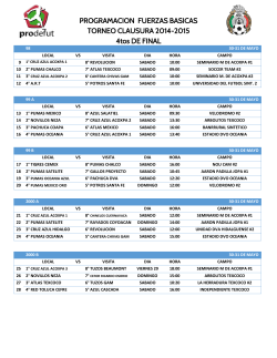 PROGRAMACION FUERZAS BASICAS TORNEO