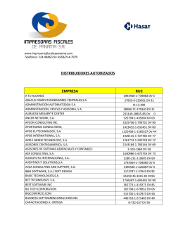 Impresoras Fiscales de Panam&aacute;