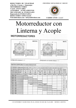 Motorreductor con Linterna y Acople