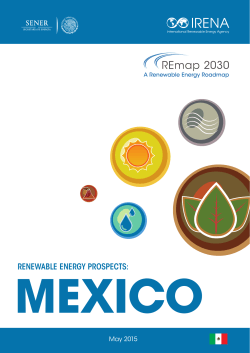 REmap 2030, Renewable Energy Prospects: Mexico