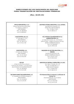 Direcciones de EICI que tramitan expedientes de