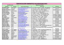 CERTIFICACIONES ENERGÉTICAS 28.05.15