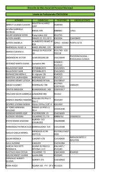 Direcci&oacute;n de Obra Social del Personal Municipal Listado de