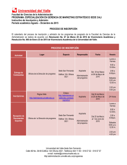 Instructivo Proceso de Inscripci&oacute;n/Admisi&oacute;n 2-2015