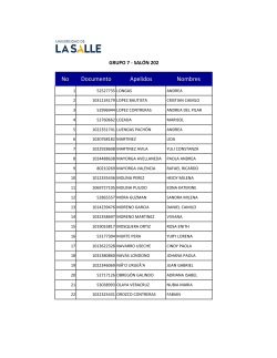 No Documento Apelidos Nombres