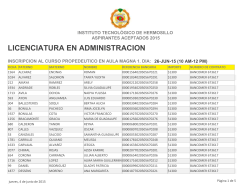 Lic. Administración - Instituto Tecnológico de Hermosillo