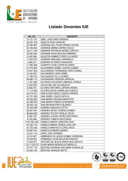 Listado Docentes IUE