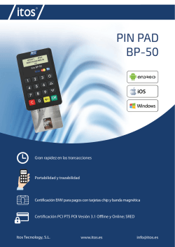 Folleto BP-50 - Itos Technology SL
