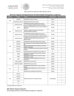 Enfermedades Emergentes y Urgentes