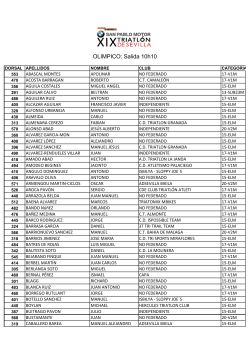 Dorsales Ol&iacute;mpico - OLA 3