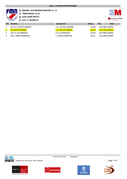 Resultados Totales 5ª Jornada