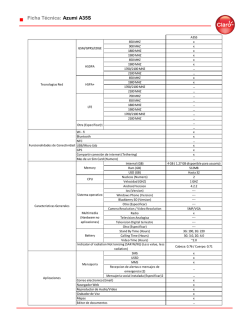 Ficha T&eacute;cnica: Azumi A35S