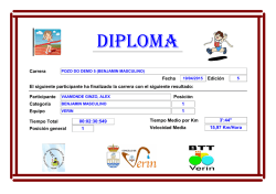 DIPLOMA BENJAMIN MASCULINO