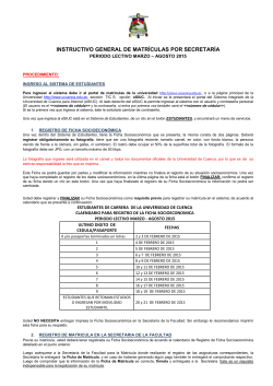 instructivo general de matr&iacute;culas por secretar&iacute;a