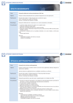 EFICACIA ANTITRANSPIRANTE (gravimetr&iacute;a)