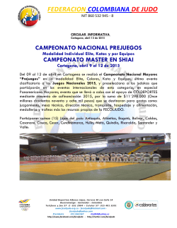 Leer más - Federación Colombiana de Judo