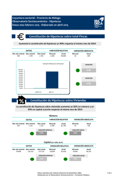Constitución de Hipotecas sobre total Fincas Constitución de