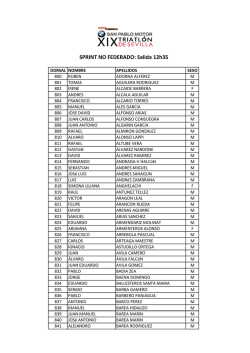 Dorsales Sprint No Federados - OLA 5