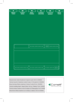 manuale pdf - COMELIT SpA
