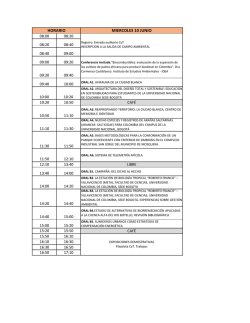 miercoles 10 junio horario - Dirección de Laboratorios de la Sede