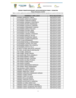 Tiquetes Estudiantiles 2015 Metropolitanos