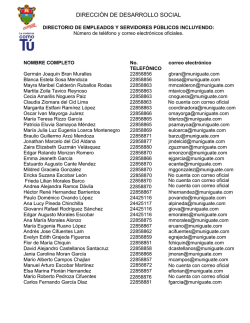 DIRECCI&Oacute;N DE DESARROLLO SOCIAL