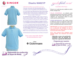 Instrucciones de Costura Remera Polo para Ni&ntilde;as y