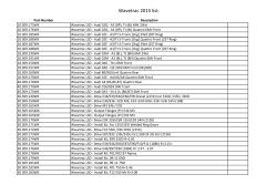 Wavetrac 2015 list