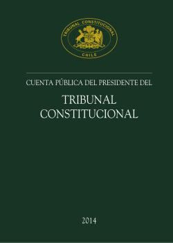 2014 - Tribunal Constitucional Chile